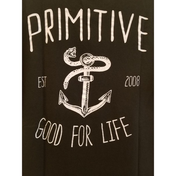 Primitive Graphic Tee: Black “Good for Life” w/ Anchor Logo - Picture 6 of 6